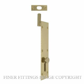 WINDSOR 5271 PB NECKED INWARD REVERSE BOLT 150MM POLISHED BRASS