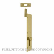 WINDSOR 5271 UB NECKED INWARD REVERSE BOLT 150MM UNLACQUERED BRASS