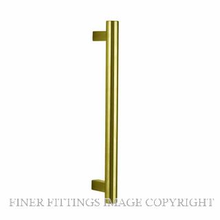 DW1618 600 32SFPB 600MM O/A 32MM DIA SINGLE FRONT FIX POLISHED BRASS