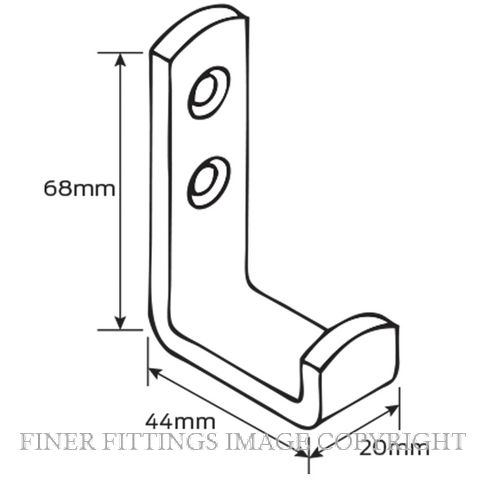 LEGGE 12941 SS HAT & COAT HOOK SATIN STAINLESS