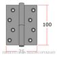 LEGGE 13211 01LH SS LIFT OFF HINGE 100X75MM SATIN STAINLESS