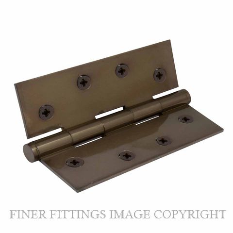 WINDSOR 5902 AB HINGE BRASS FIXED PIN FLAT TIP 102X76 ANTIQUE BRONZE