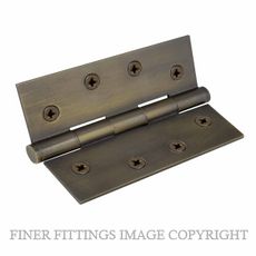 WINDSOR 5902 OR HINGE BRASS FIXED PIN FLAT TIP 102X76 OIL RUBBED BRONZE