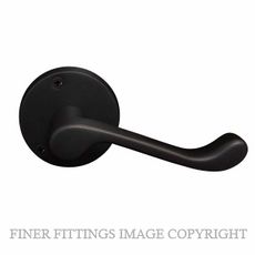 WINDSOR 3009 BLK VICTORIAN LEVER ON ROSE MATT BLACK