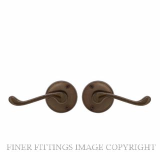 WINDSOR 3009 NB YORK LEVER HANDLE ROUND ROSE NATURAL BRONZE