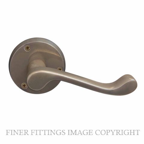 WINDSOR 3009 NB VICTORIAN LEVER ON ROSE NATURAL BRONZE