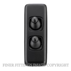 TRADCO 5351 SWITCH-TOGGLE-2 GANG MB BL 30X82 MATT BLACK