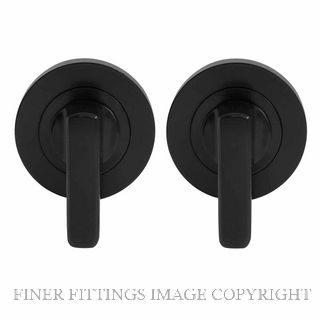 WINDSOR 9076 BLK MINI TURN SET - 54MM ROUND ROSE MATT BLACK