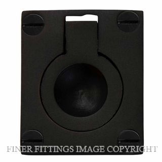 WINDSOR 5154 BLK FLUSH RING 50 X 37MM MATT BLACK