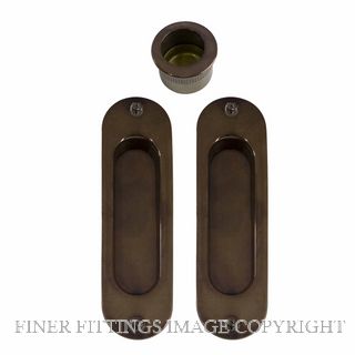 WINDSOR BRASS 8079 AB SLIDING DOOR FLUSH KIT ANTIQUE BRONZE