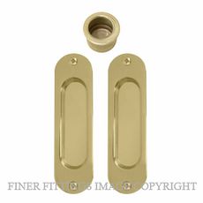 WINDSOR 8079 UB SLIDING DOOR FLUSH KIT UNLACQUERED BRASS