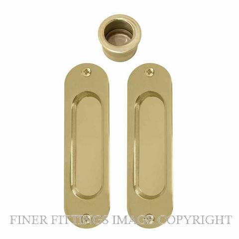 WINDOR 8079 UB SLIDING DOOR FLUSH KIT UNLACQUERED BRASS