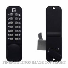 ELEMENT HARDWARE EH331-BLK DIGITAL SLIDING DOOR LOCK MATT BLACK