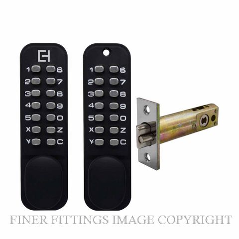 ELEMENT HARDWARE EH312-BLK DIGITAL DOUBLE KEYPAD LOCK MATT BLACK