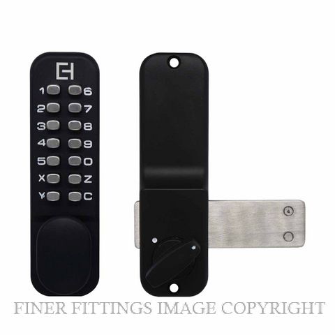 ELEMENT HARDWARE EH341-BLK DIGITAL GATE LOCK MATT BLACK