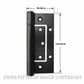 FFHD1501 HINGE - QUICK FIX 110MM HINGE BLACK