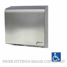 METLAM ML 100N SS SLIMLINE AUTOMATIC OPERATION HAND DRYER SATIN STAINLESS