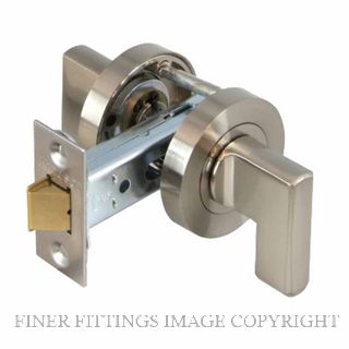 WINDSOR 9095 SS MINI TURN LATCH SET - 60MM B/S RND. ROSE SATIN STAINLESS