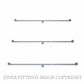 METLAM ML337 STRAIGHT GRAB RAILS SATIN STAINLESS