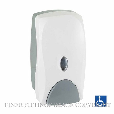 METLAM ML681F FOAM SOAP DISPENSER 750ML CAPACITY WHITE ABS