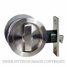 NIDUS SCD SN2 RD SS SLIDING CAVITY DOOR SNIB BOTH SIDES INCL END PULL SATIN STAINLESS