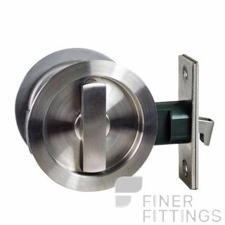 NIDUS SCD SN2 RD SS SLIDING CAVITY DOOR SNIB BOTH SIDES INCL END PULL SATIN STAINLESS