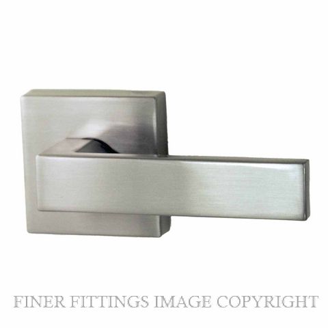 NIDUS LONSDALE SQUARE ROSE HANDLE SETS BRUSHED NICKEL