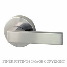 NIDUS LONSDALE ROUND ROSE HANDLE SETS BRUSHED NICKEL