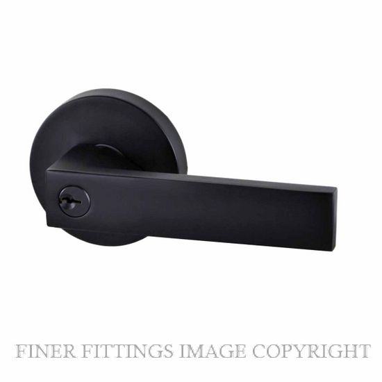 NIDUS LONSDALE ROUND ROSE HANDLE SETS MATT BLACK