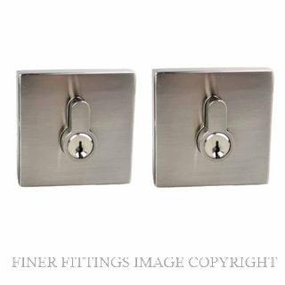 NIDUS P L SQ BN V LONSDALE SQUARE EUROBOLT DOUBLE CYLINDER BRUSHED NICKEL