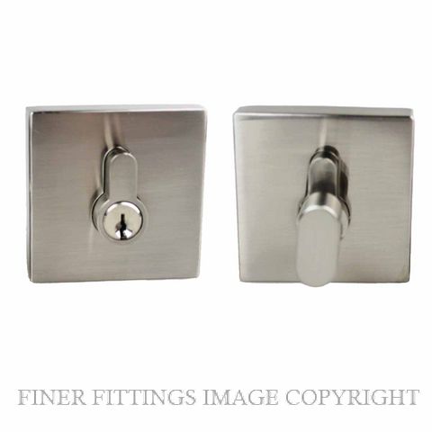 NIDUS P L SQ1 BNV LONSDALE SQUARE EUROBOLT SINGLE CYLINDER BRUSHED NICKEL