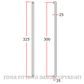 SCHLAGE DAX1213 01 300MM PULL HANDLES SATIN STAINLESS 304