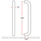 SCHLAGE DAX1222 06 300MM PULL HANDLES SATIN STAINLESS 304