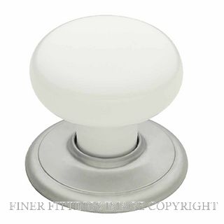 GAINSBOROUGH 1356WHISC CLASSIC WARDROBE KNOB WHITE SC