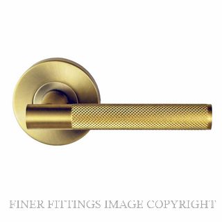 NIDUS MDOMKPRI-SB MEDITERRANEAN DOMICI KNURLED PRIVACY SET SATIN BRASS