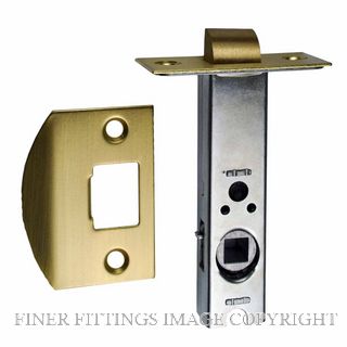 NIDUS LATDS60 SB DUAL SPRUNG 60MM-7.6MM SPINDLE TUBULAR LATCH SATIN BRASS