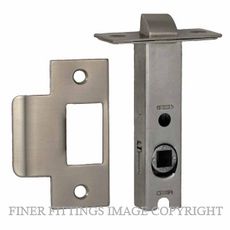 NIDUS LATDS60SS DUAL SPRUNG 60MM-8MM SPINDLE TUBULAR LATCH SATIN STAINLESS