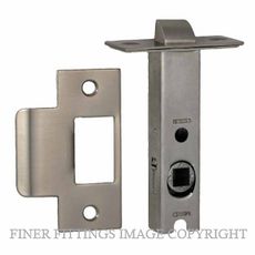 NIDUS LATDS60SS DUAL SPRUNG 60MM-7.6MM SPINDLE TUBULAR LATCH SATIN STAINLESS
