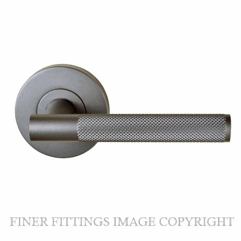 NIDUS DOMICI KNURLED LEVER ON ROSE GUNMETAL GREY