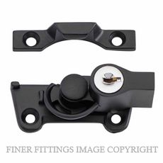 TRADCO 20313 SASH FASTENER LOCKING WIDE BASE MATT BLACK