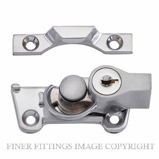 TRADCO 20315 SASH FASTENER LOCKING WIDE BASE SATIN CHROME