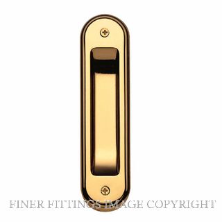 GAINSBOROUGH 390BGS FLUSH PULL RADIUS BG STD BRIGHT GOLDTONE