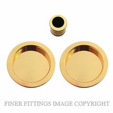 WINDSOR 8107 UB PASSAGE FLUSHPULL KIT UNLACQUERED BRASS