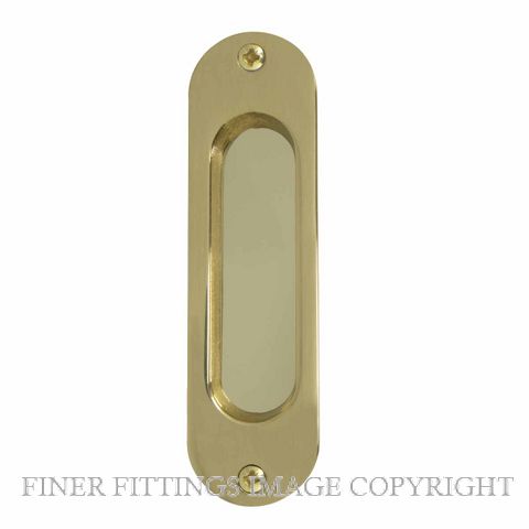 WINDSOR 8141 PB SINGLE FLUSHPULL 120X34MM POLISHED BRASS