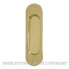WINDSOR 8141 UB SINGLE FLUSHPULL 120X34MM UNLACQUERED BRASS
