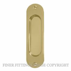 WINDSOR 8141 UB SINGLE FLUSHPULL 120X34MM UNLACQUERED BRASS