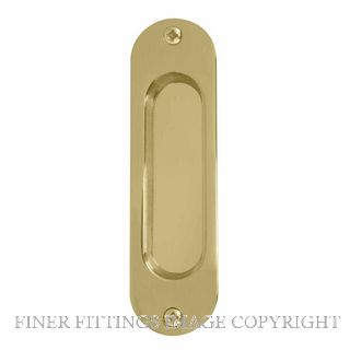 WINDSOR 8141 UB SINGLE FLUSHPULL 120X34MM UNLACQUERED BRASS