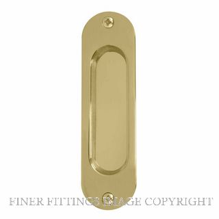 WINDSOR 8141 UB SINGLE FLUSHPULL 120X34MM UNLACQUERED BRASS