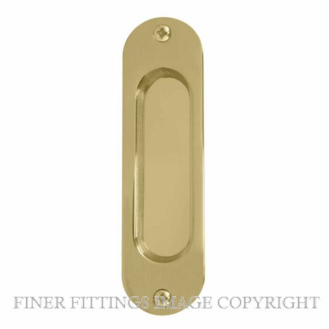 WINDSOR 8141 UB SINGLE FLUSHPULL 120X34MM UNLACQUERED BRASS