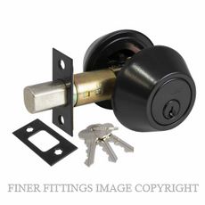 WINDSOR 9011 DOUBLE KEYED DEADBOLT MATT BLACK